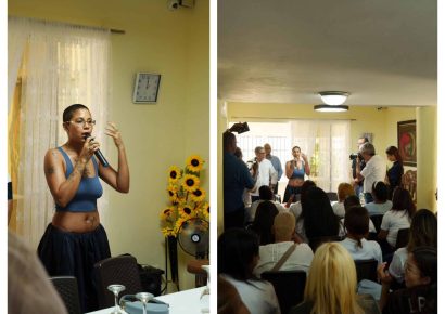 Tokischa dona RD$500,000 al Hogar Crea y comparte cómo superó su adicción con las mujeres ingresadas