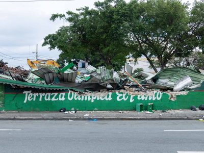 Así terminó Teleofertas en ruinas tras el operativo de desalojo