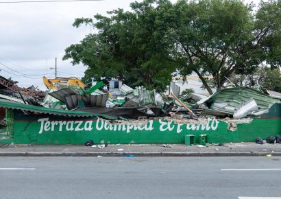 Así terminó Teleofertas en ruinas tras el operativo de desalojo