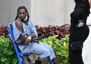 Primeras imágenes del rapero Offset tras ser herido en Florida