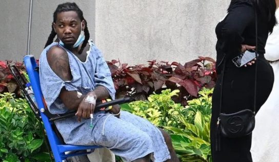 Primeras imágenes del rapero Offset tras ser herido en Florida