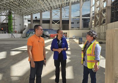 Fedotae inspecciona avances del nuevo Pabellón Nacional de Taekwondo