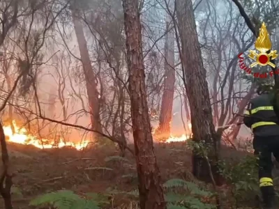 Más de 3.000 personas evacuadas debido a un incendio forestal en la Toscana italiana