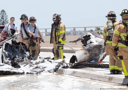 Diez rescatados tras caída de avioneta en Florida