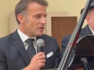 Macron se vuelve viral tras cantar ‘La Bohème’ en visita oficial a Armenia