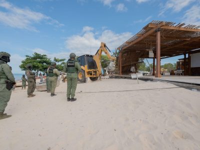 Medio Ambiente realiza operativo de recuperación y resguardo del litoral en Pedernales