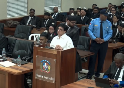 Maribel Espaillat llora en audiencia por caso Jet Set