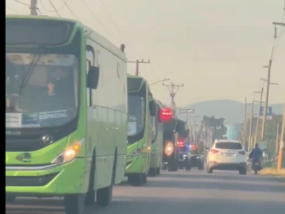 Otro convoy policial se dirige a San Juan