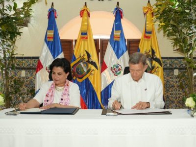 Cancilleres de Ecuador y RD refuerzan cooperación bilateral