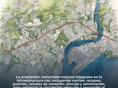 Gobierno inicia licitación pública nacional para tramo Peaje – Circunvalación de la Carretera Sánchez