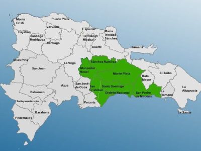 COE amplía alerta verde a siete provincias y el DN por lluvias