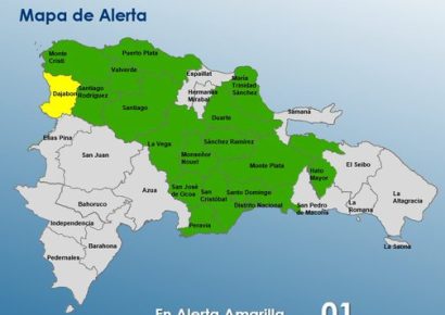 COE mantiene vigilancia en 18 provincias; Dajabón continúa en alerta amarilla por vaguada