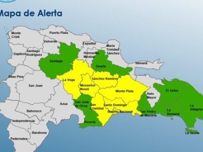 COE mantiene 15 provincias bajo alerta por efectos de vaguada; advierten posibles inundaciones