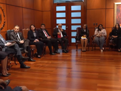 El presidente de la Suprema Corte de Justicia, Henry Molina, encabeza reunión con jueces por reclamos salariales y laborales