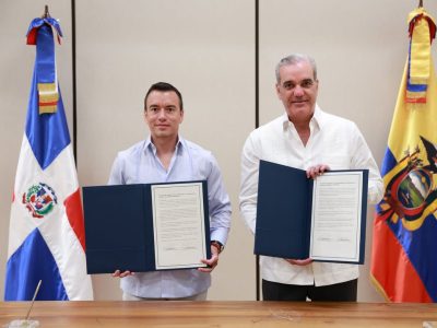 Ecuador y República Dominicana impulsan nuevo pacto comercial bilateral