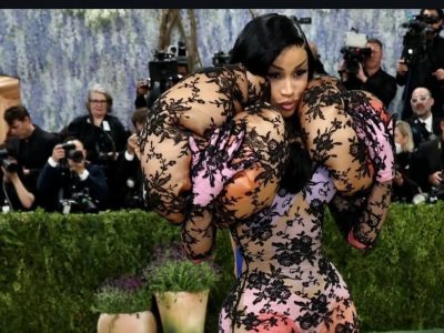 Cardi B deslumbra en Met Gala 2026 con encaje artístico