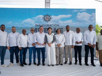 Vicepresidenta Raquel Peña y Jean Luis Rodríguez inauguran muelle pesquero en Sabana de la Mar