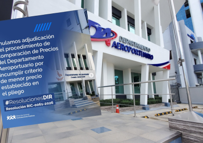 DGCP anula adjudicación en licitación del Departamento Aeroportuario