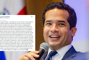 Omar Fernández agradece respaldo tras dos años en el Senado