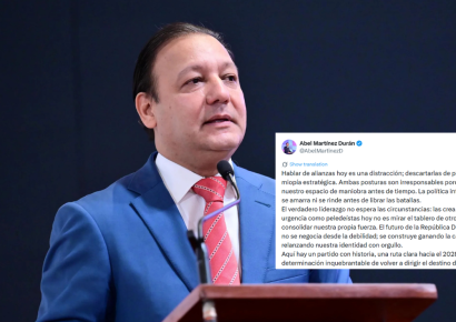Abel Martínez: hablar de alianzas hoy es distracción, pero descartarlas sería miopía