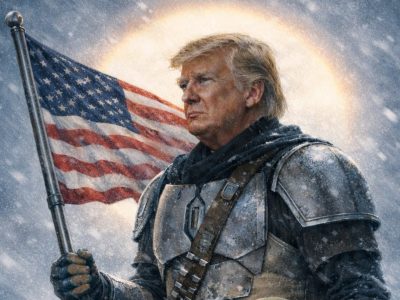 Casa Blanca celebra Star Wars con Trump como Mandalorian