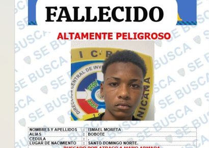 Abatido “Bobote” tras enfrentar a tiros agentes del DICRIM en Villa Mella