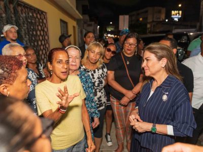 Carolina Mejía lleva iluminación y seguridad al sector Don Bosco con programa Sectores Iluminados Más Seguros