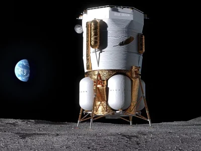 NASA enviará alunizador de Blue Origin para iniciar base lunar