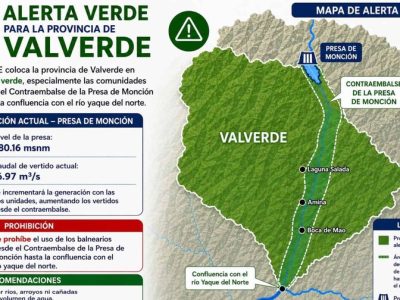 COE emite alerta verde en Valverde