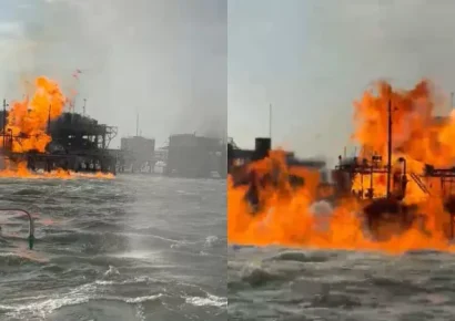 Explosión en planta de gas en el Lago de Maracaibo deja trabajadores heridos