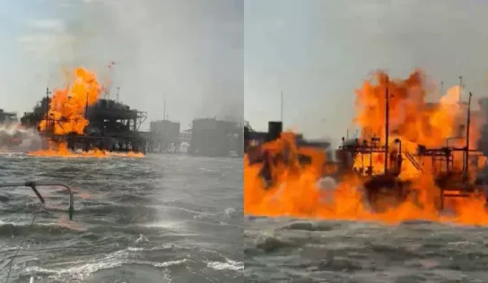 Explosión en planta de gas en el Lago de Maracaibo deja trabajadores heridos
