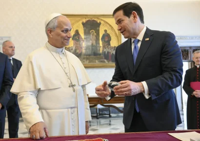 Rubio reafirma ante el papa León XIV su compromiso con la paz y la relación con el Vaticano