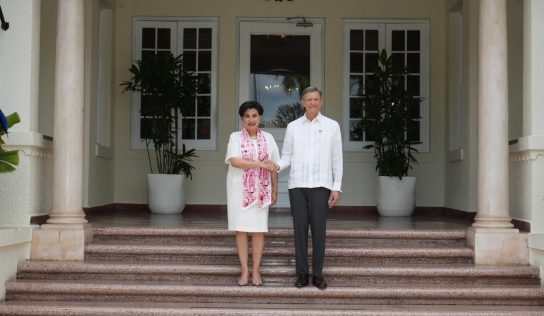 Canciller Roberto Álvarez recibe a su homóloga de Ecuador, Gabriela Sommerfeld, en visita oficial a República Dominicana