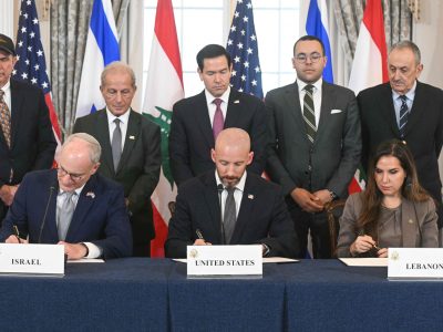 Israel y Líbano acuerdan un marco de paz con mediación de Estados Unidos