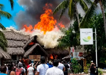 COE mantuvo labores de control tras incendio en hotel Viva Dominicus Beach