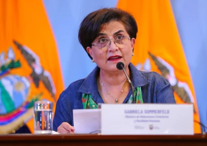 Renuncia la ministra de Relaciones Exteriores de Ecuador, Gabriela Sommerfeld