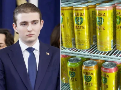 El hijo menor de Donald Trump, Barron lanza en Florida una marca de bebidas de yerba mate
