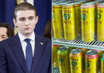 El hijo menor de Donald Trump, Barron lanza en Florida una marca de bebidas de yerba mate