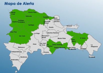 COE amplió alerta verde a 13 provincias por vaguada y onda tropical