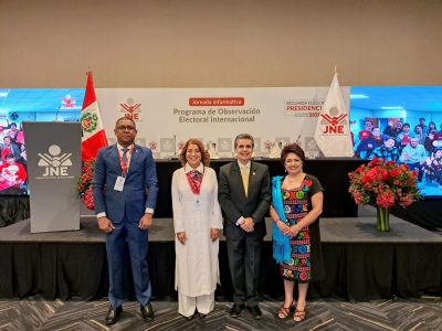 JCE forma parte de misión internacional de observación electoral en comicios presidenciales de Perú