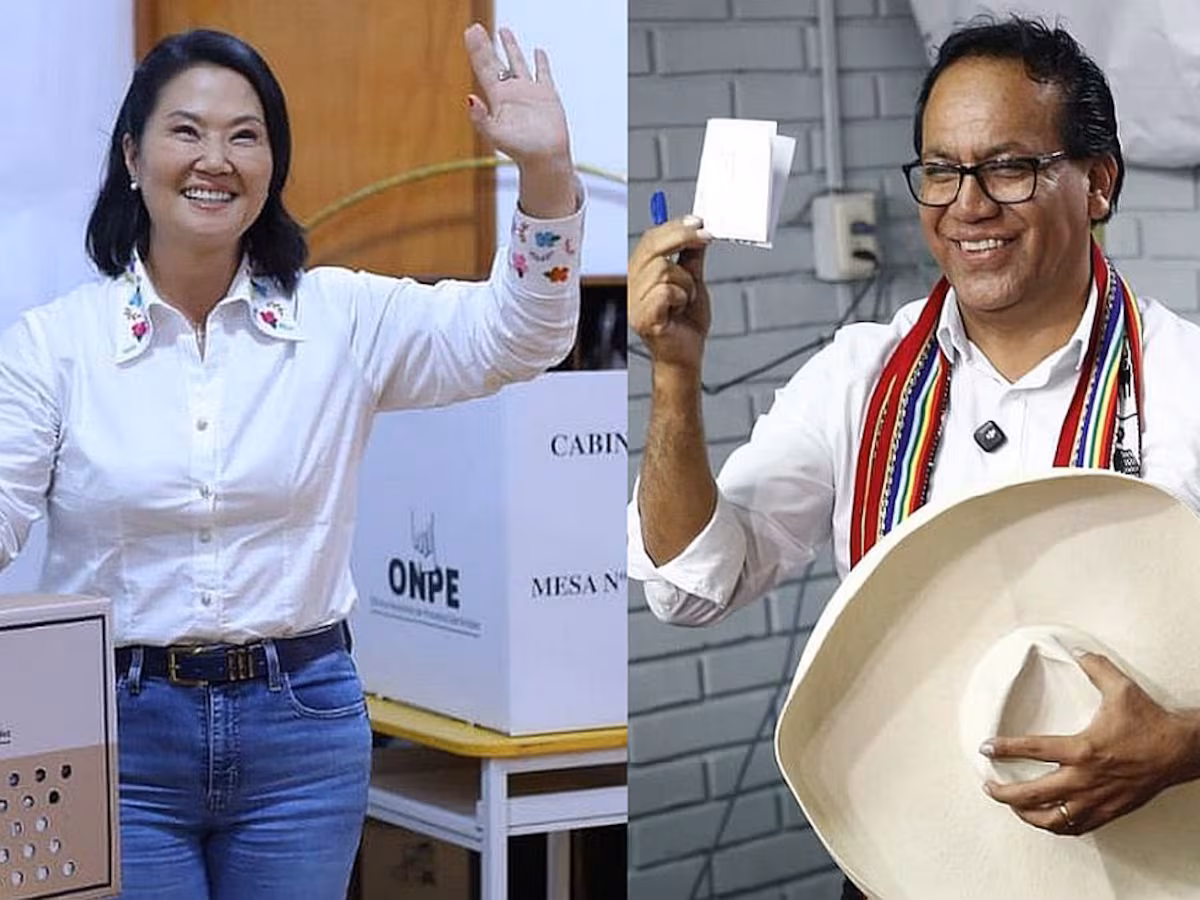 Segunda vuelta en Perú: apenas 6.800 votos separan a Sánchez de Fujimori