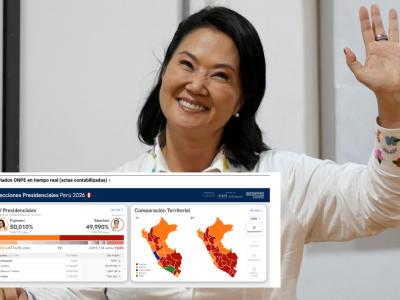 Keiko Fujimori amplió ventaja en el escrutinio de la segunda vuelta en Perú