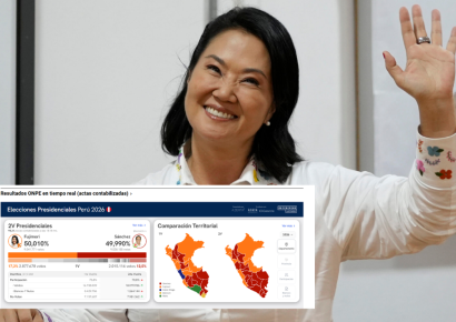 Keiko Fujimori amplió ventaja en el escrutinio de la segunda vuelta en Perú