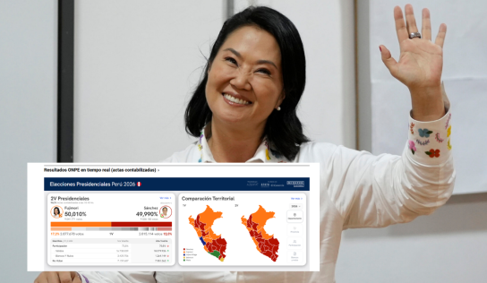 Keiko Fujimori amplió ventaja en el escrutinio de la segunda vuelta en Perú