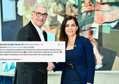 Gonzalo Castillo califica de “poderoso” su encuentro con la embajadora de EE.UU.