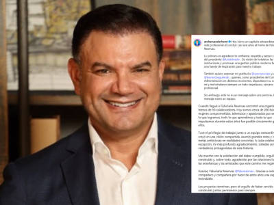 Andrés Vander Horst cierra ciclo en Fiduciaria Reservas