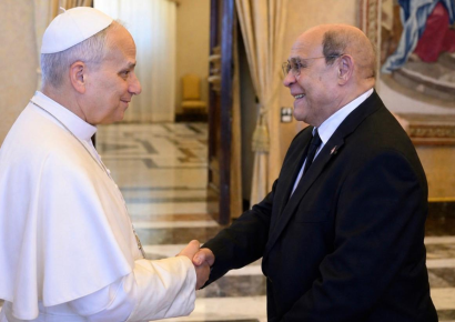 Papa León XIV recibe a Rafael Santos Badía y envía mensaje al presidente Abinader desde el Vaticano