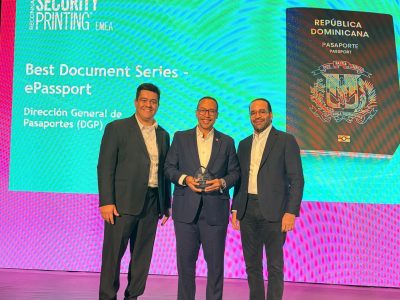 Pasaporte electrónico dominicano gana premio internacional 2026