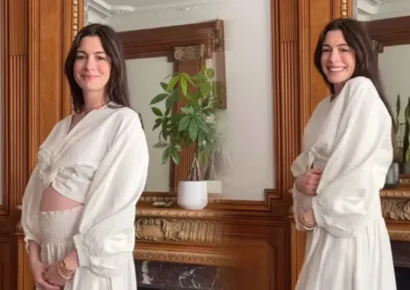 La protagonista de El diablo viste de Prada, Anne Hathaway, anuncia que está embarazada de su tercer hijo a sus 43 años