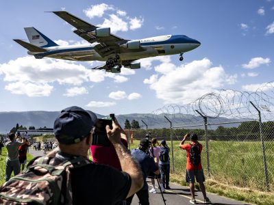 Trump llega a Ginebra para el G7 luego del anuncio del pacto con Irán